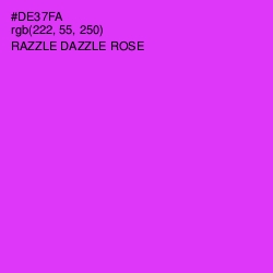 #DE37FA - Razzle Dazzle Rose Color Image