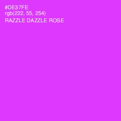 #DE37FE - Razzle Dazzle Rose Color Image