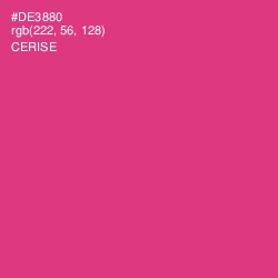#DE3880 - Cerise Color Image
