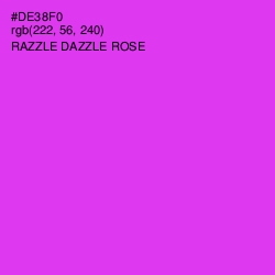 #DE38F0 - Razzle Dazzle Rose Color Image