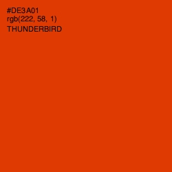 #DE3A01 - Thunderbird Color Image