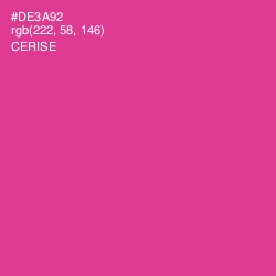 #DE3A92 - Cerise Color Image