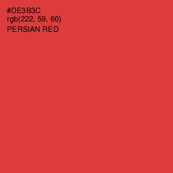 #DE3B3C - Persian Red Color Image