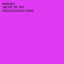 #DE3BF3 - Razzle Dazzle Rose Color Image