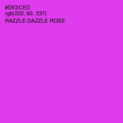 #DE3CED - Razzle Dazzle Rose Color Image