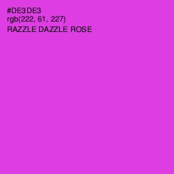#DE3DE3 - Razzle Dazzle Rose Color Image