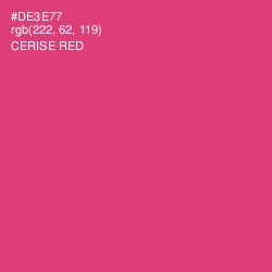 #DE3E77 - Cerise Red Color Image