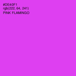 #DE40F1 - Pink Flamingo Color Image