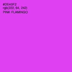 #DE40F2 - Pink Flamingo Color Image