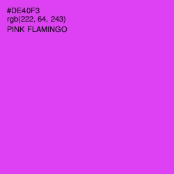 #DE40F3 - Pink Flamingo Color Image