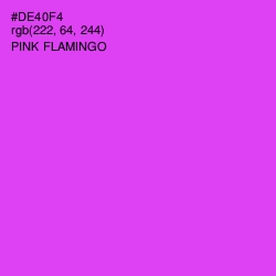 #DE40F4 - Pink Flamingo Color Image