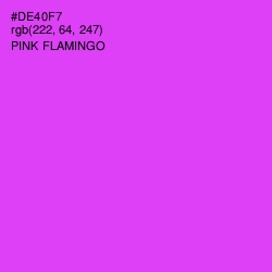 #DE40F7 - Pink Flamingo Color Image