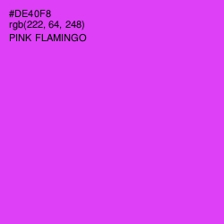 #DE40F8 - Pink Flamingo Color Image