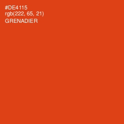 #DE4115 - Grenadier Color Image