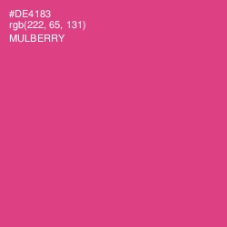 #DE4183 - Mulberry Color Image
