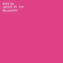 #DE4186 - Mulberry Color Image