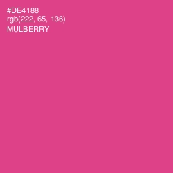 #DE4188 - Mulberry Color Image