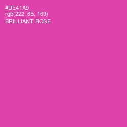 #DE41A9 - Brilliant Rose Color Image