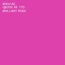 #DE41AC - Brilliant Rose Color Image