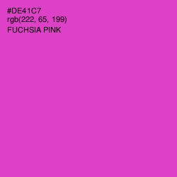 #DE41C7 - Fuchsia Pink Color Image