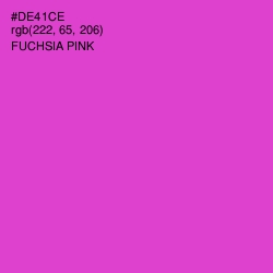 #DE41CE - Fuchsia Pink Color Image