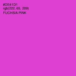 #DE41D1 - Fuchsia Pink Color Image