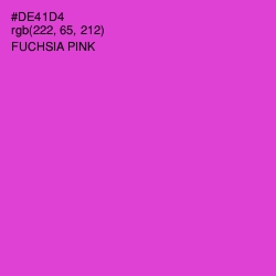 #DE41D4 - Fuchsia Pink Color Image