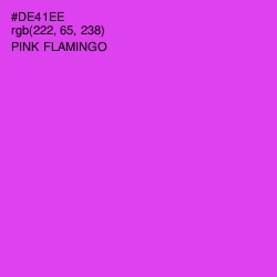 #DE41EE - Pink Flamingo Color Image