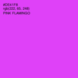 #DE41F8 - Pink Flamingo Color Image