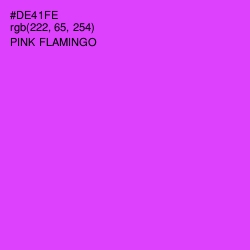 #DE41FE - Pink Flamingo Color Image