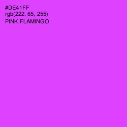 #DE41FF - Pink Flamingo Color Image