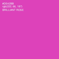 #DE42BB - Brilliant Rose Color Image