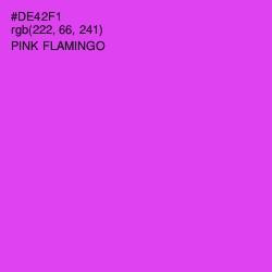 #DE42F1 - Pink Flamingo Color Image