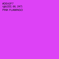 #DE42F7 - Pink Flamingo Color Image
