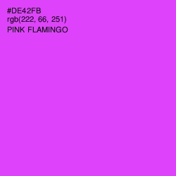 #DE42FB - Pink Flamingo Color Image