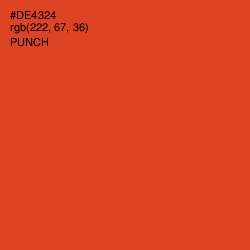 #DE4324 - Punch Color Image