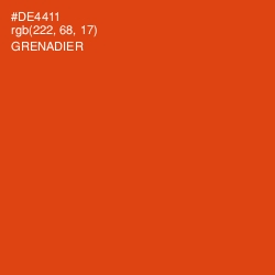 #DE4411 - Grenadier Color Image