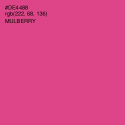 #DE4488 - Mulberry Color Image