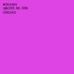 #DE44E4 - Orchid Color Image