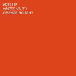 #DE451F - Orange Roughy Color Image