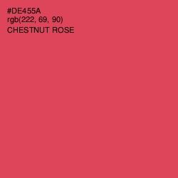 #DE455A - Chestnut Rose Color Image