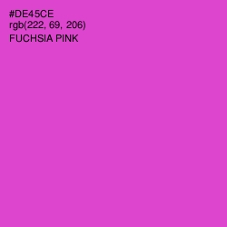 #DE45CE - Fuchsia Pink Color Image