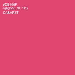 #DE466F - Cabaret Color Image
