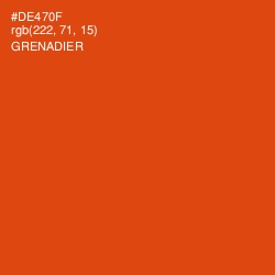 #DE470F - Grenadier Color Image