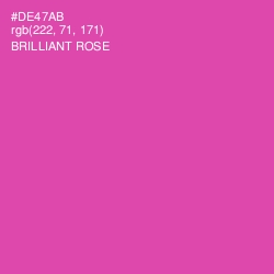 #DE47AB - Brilliant Rose Color Image