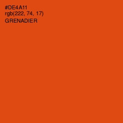 #DE4A11 - Grenadier Color Image