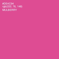 #DE4C94 - Mulberry Color Image