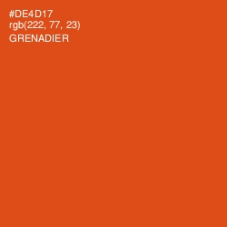 #DE4D17 - Grenadier Color Image