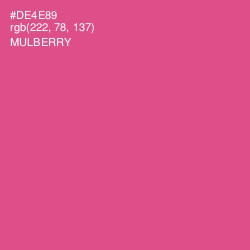 #DE4E89 - Mulberry Color Image