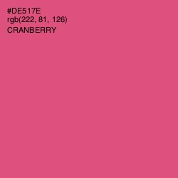 #DE517E - Cranberry Color Image